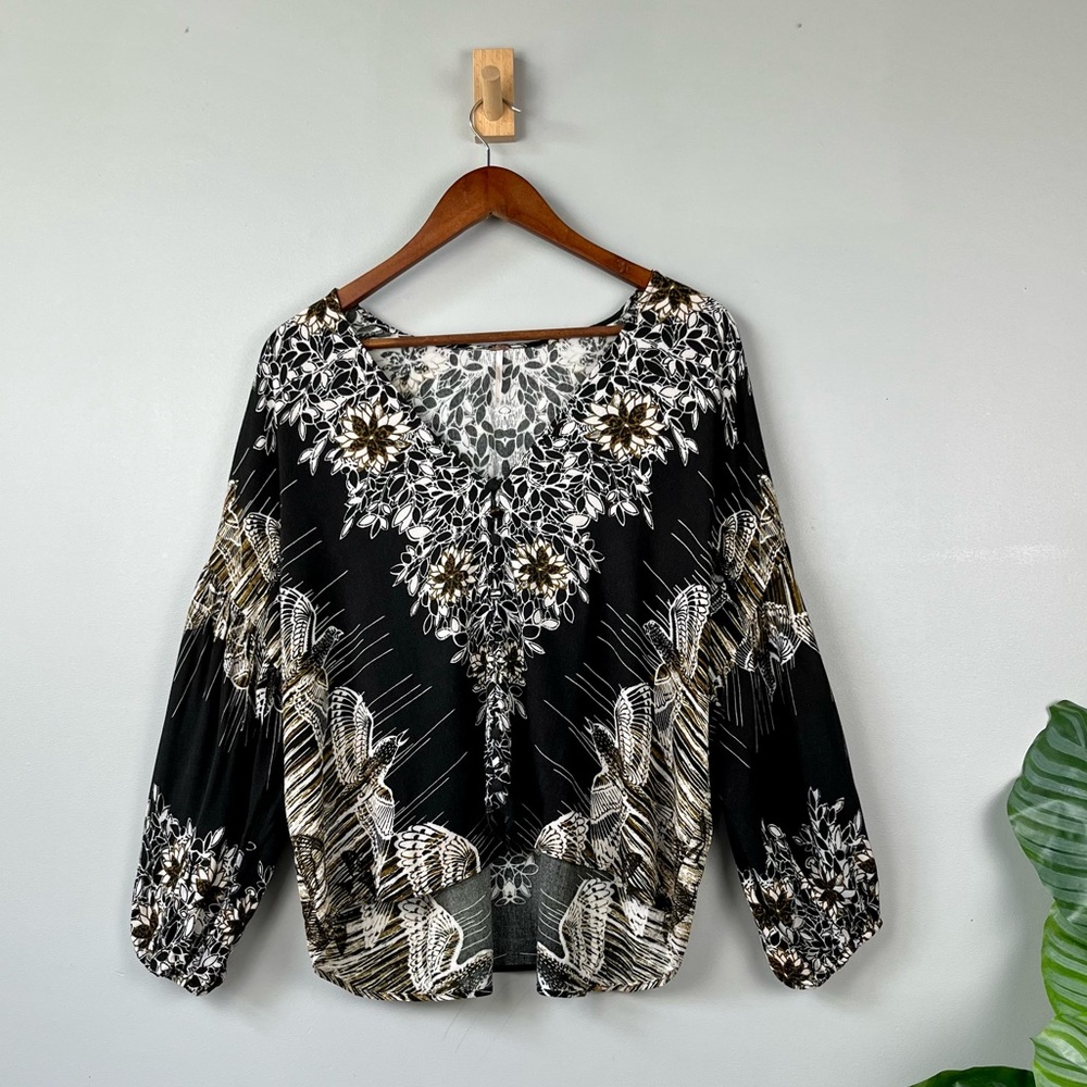 Free People “Birds of a feather” Floral Blouse - Picture 7 of 15